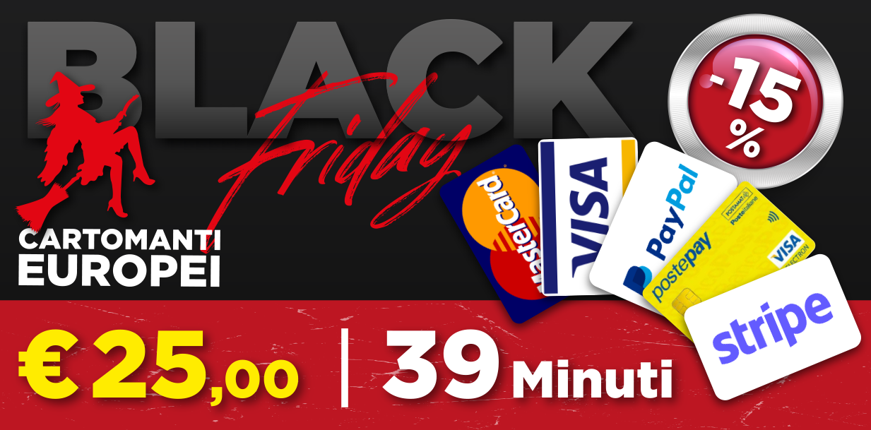 black friday - sconto cartomanzia