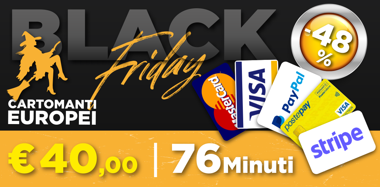 black friday - sconto cartomanzia