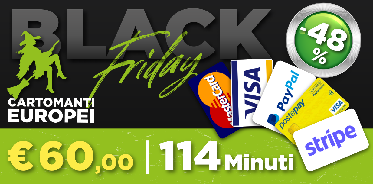 black friday - sconto cartomanzia