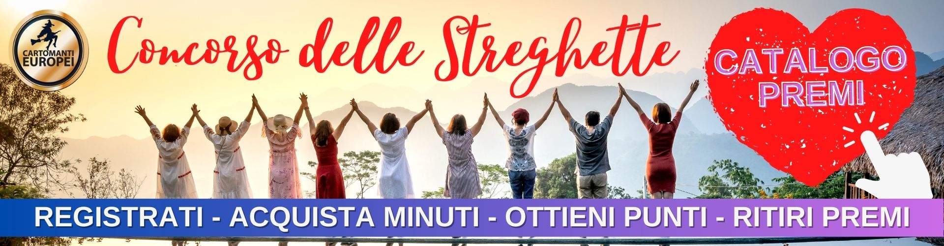 concorso delle streghette | minuti diventano premi | cartomanzia